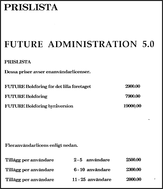 FUTURE Administration Bokföring